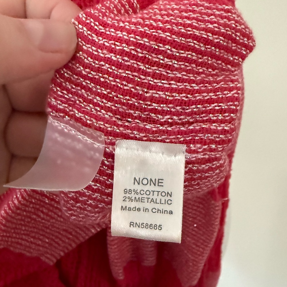 Red & Silver Infinity Scarf - Picture 3 of 3